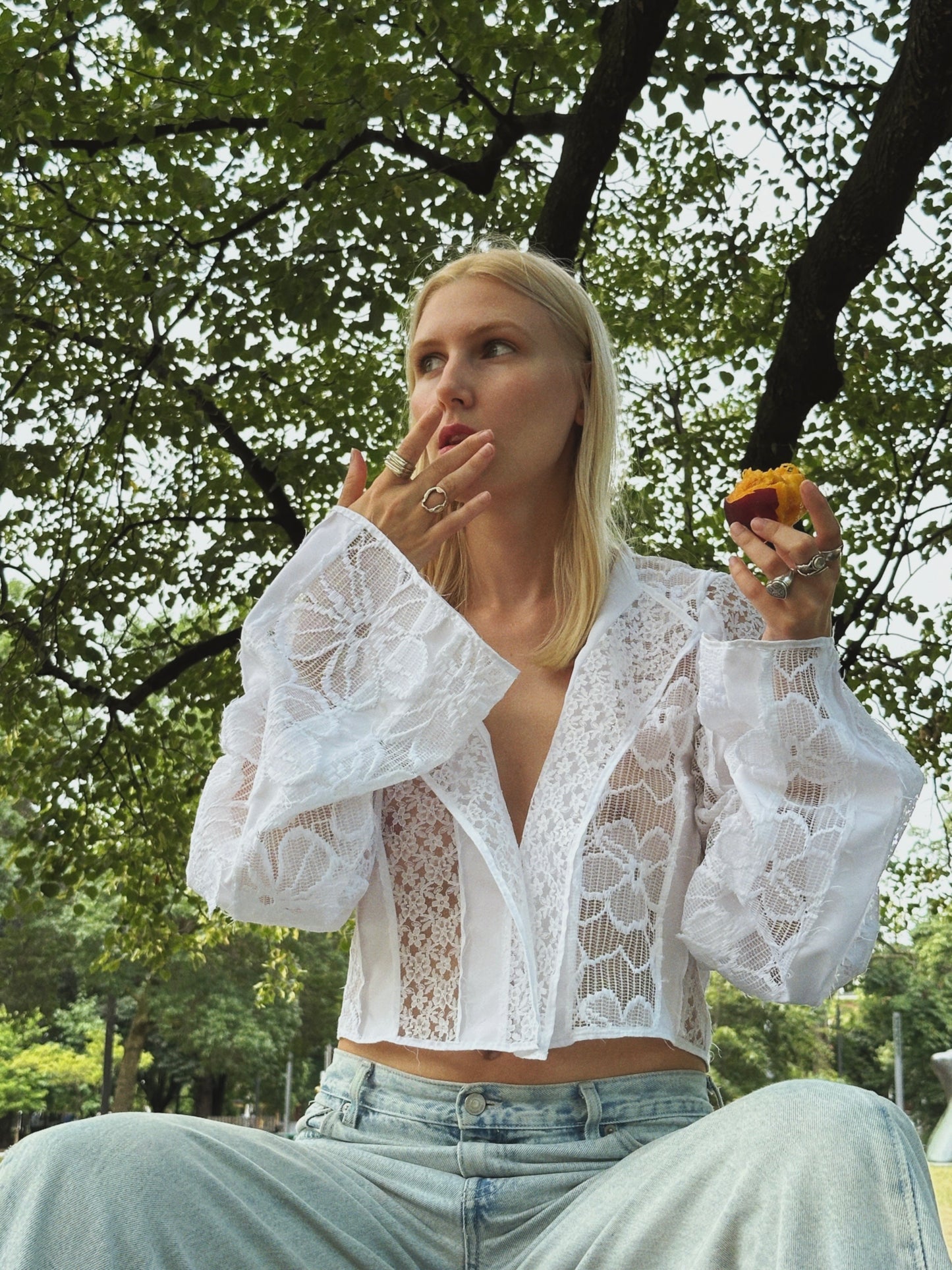 WR 01 // lace overshirt